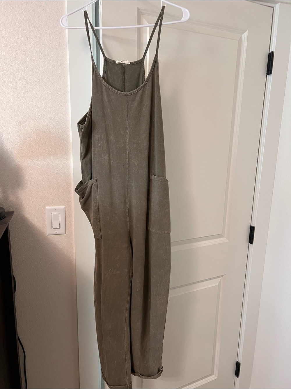 Olive Green Women's Utility Jumpsuit